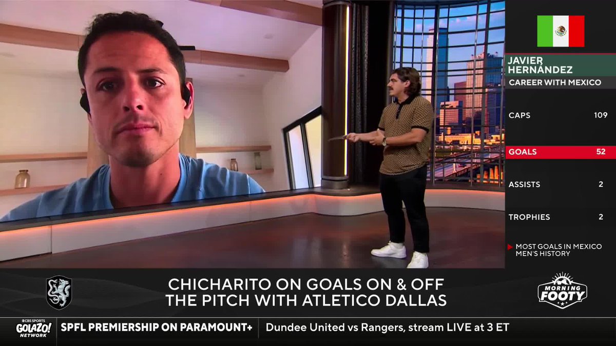 "The fire in me is something that I think will never go away" 🔥 Javier "Chicharito" Hernandez (Javier “Chicharito” Hernández) on the competitive fire that brought him back to professional football with Atlético Dallas 😤