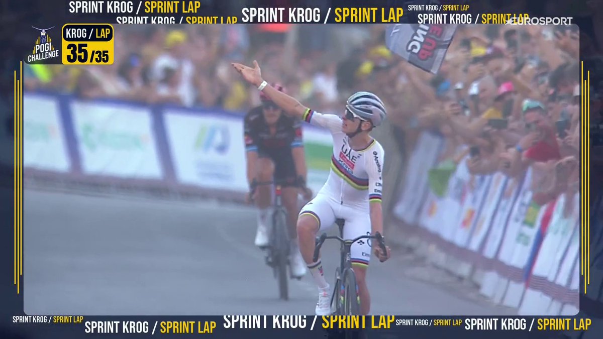 🌈🇸🇮 Es su fiesta y que nadie le diga lo contrario. 👑 Tadej Pogacar gana el Cycling Pogacar Criterium y lo hace de manera más que sobrada #LaCasaDelCiclismo