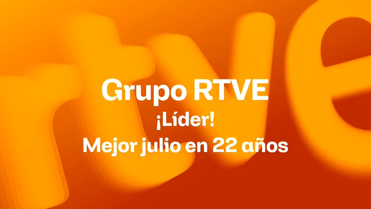 ✨ En julio hemos alcanzado la gloria. Juntos hemos demostrado ser #ImparablesRTVE✨ La 1 lidera julio por segundo mes consecutivo y el Grupo RTVE vuelve a liderar 16 años después con un 26,3%. 🫂Gracias, Gràcies, Grazas, Eskerrik asko 🫂