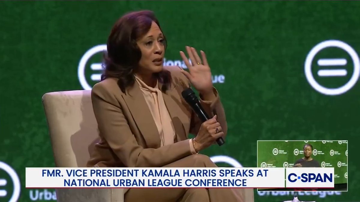 Kamala Harris says she has "not made a decision" on a potential 2028 presidential run, and is "fully, sincerely," focused on the midterm elections.