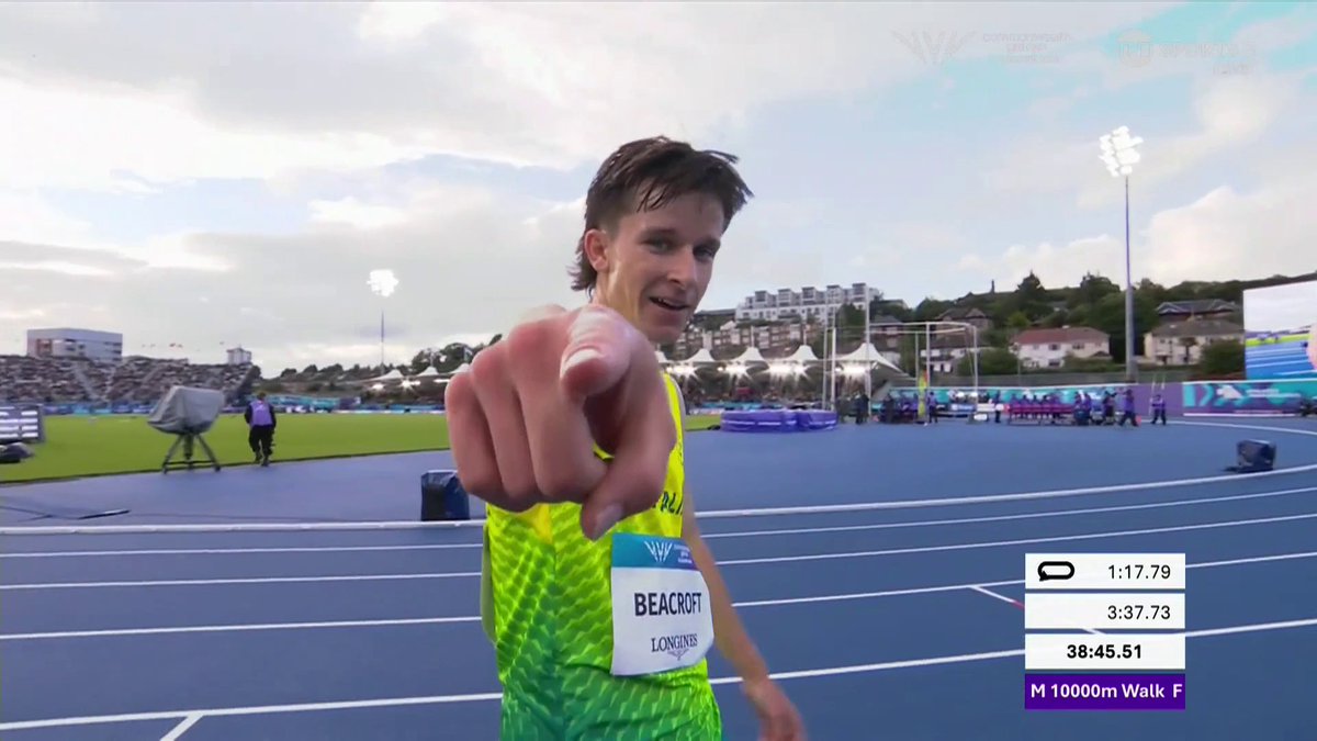 WALKING ON A DREAM 🚶💨 Isaac Bearcroft is Men's 10,000m race walk Gold Medalist! 🥇