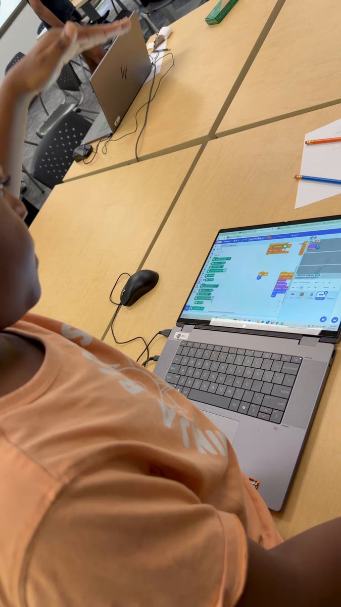 My young tech bro completed his AI &amp; Machine Learning program today, and we were invited to see what he built in class: a Cargo Dash in Roblox studio. His hand motion controls the truck to pick up boxes and dodge the cones. Damn! We are so proud! 😍😍