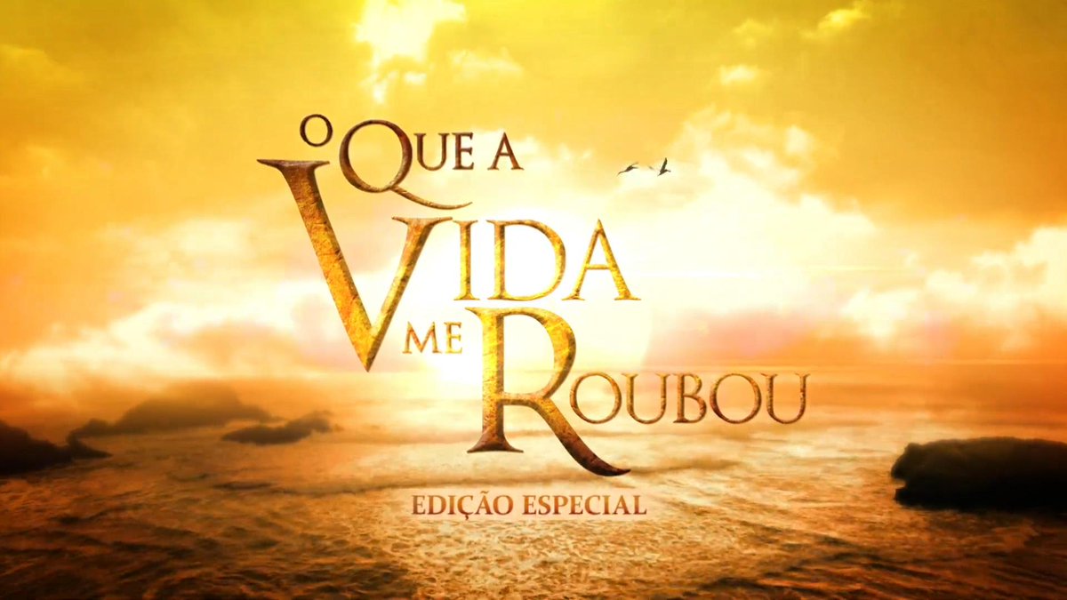 Sim, é verdade! O Que a Vida Me Roubou ganha selo de edição especial. #OQueAVidaMeRoubou