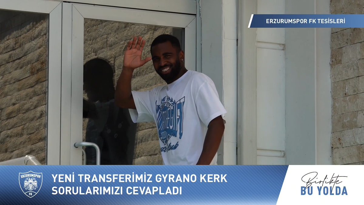 🎙️ Futbolcumuz Gyrano Kerk, sorularımızı yanıtladı. #Erzurumspor