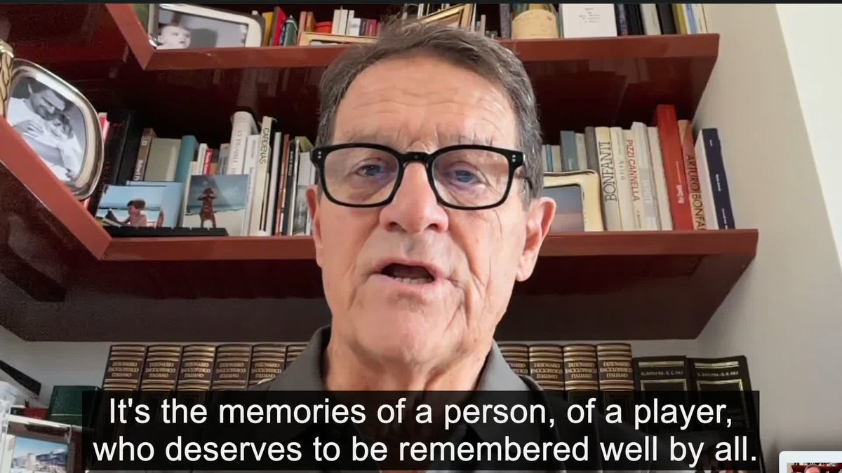 Fabio Capello pays tribute to Italian football legend Franco Baresi.