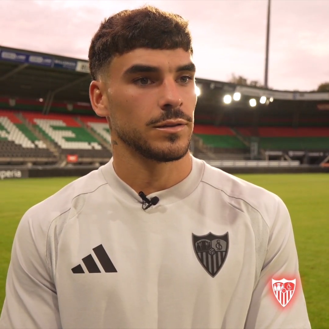 ๐ฃ๏ธ Las sensaciones de Isaac tras su gol y la victoria frente al N.E.C. Nijmegen. #WeareSevilla