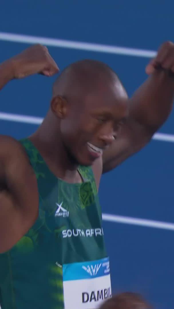 STAR BOY ⭐️ 🥇🇿🇦 Sinesipho Dambile takes the gold medal in the Men's 200m sprint 💯 #Glasgow2026 #SSCommonwealthGames