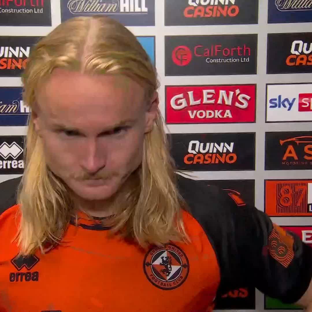 🗣️ "Disappointed that we couldn't get a win there" Dundee Utd goalscorer Lachlan Rose on their home draw against Rangers ⤵️