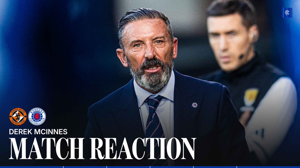 🎙️ Derek McInnes spoke to RangersTV after tonight's draw against Dundee United.