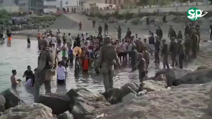 Spanish Forces Prevent Moroccan Migrants from Entering Ceuta