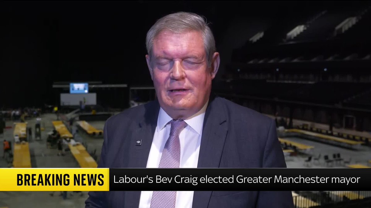 "The hard work starts on Monday" Following her win the Greater Manchester mayor by-election, Labour's Bev Craig speaks to Sky's Jon Craig on how she hopes to improve the lives of the people of Manchester