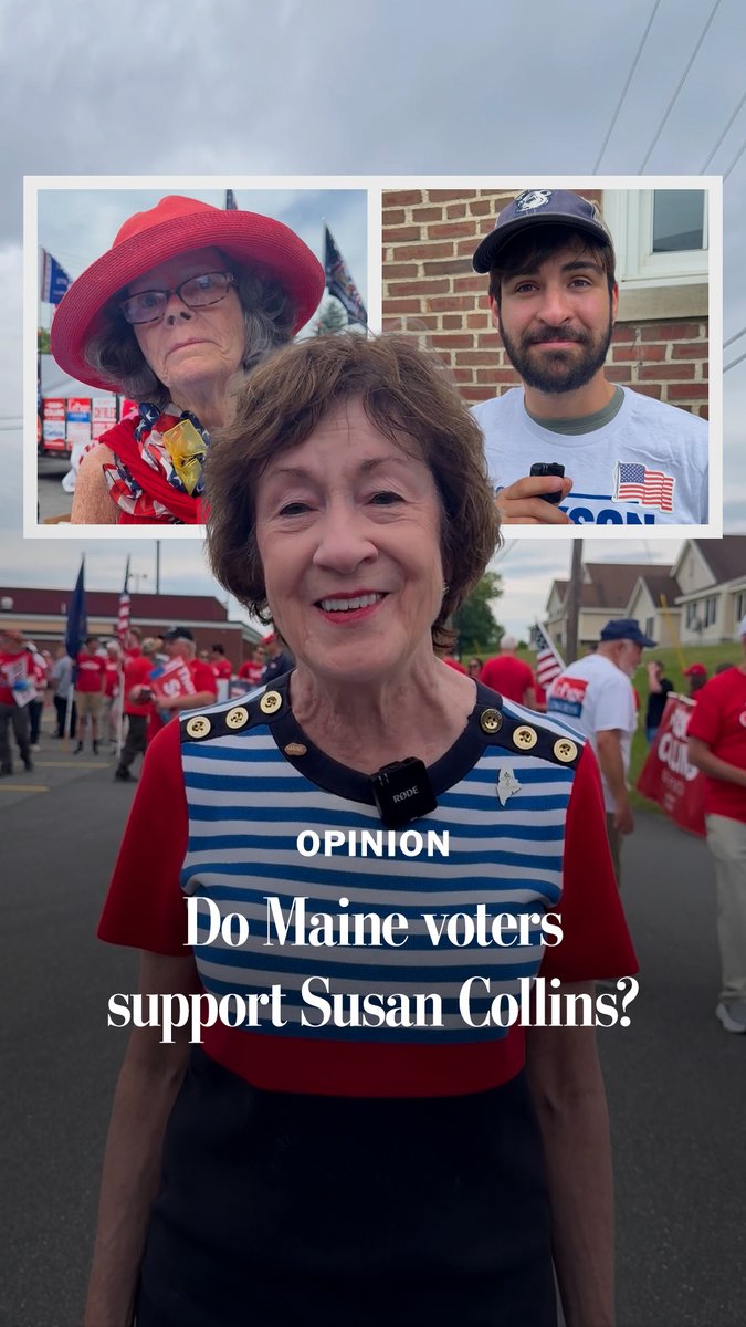 How do Maine voters feel about Sen. Susan Collins (R)? Carine Hajjar visited a potato festival in Fort Fairfield, Maine, and spoke to locals. Here’s what she heard. 🔗 Read more: