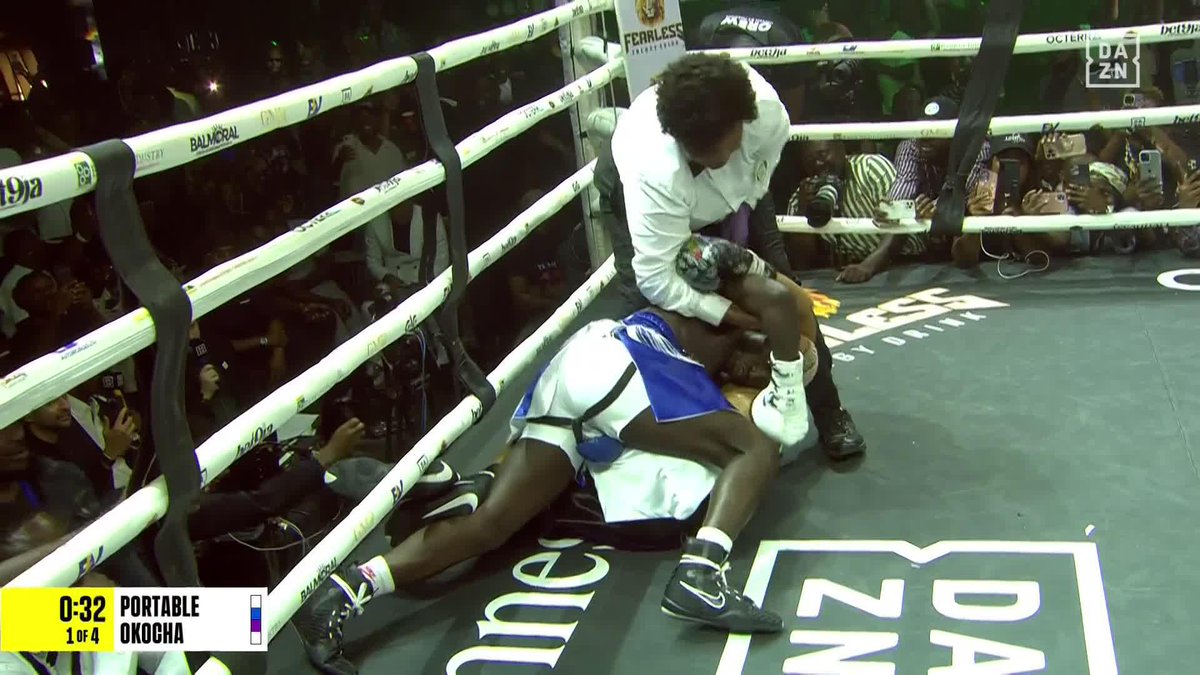 HE DID A TAKEDOWN IN BOXING! THEY WON'T STOP HUGGING EACH OTHER 🤣 #PortableOkocha x #ChaosInTheRing | Live NOW for FREE on DAZN ▪️