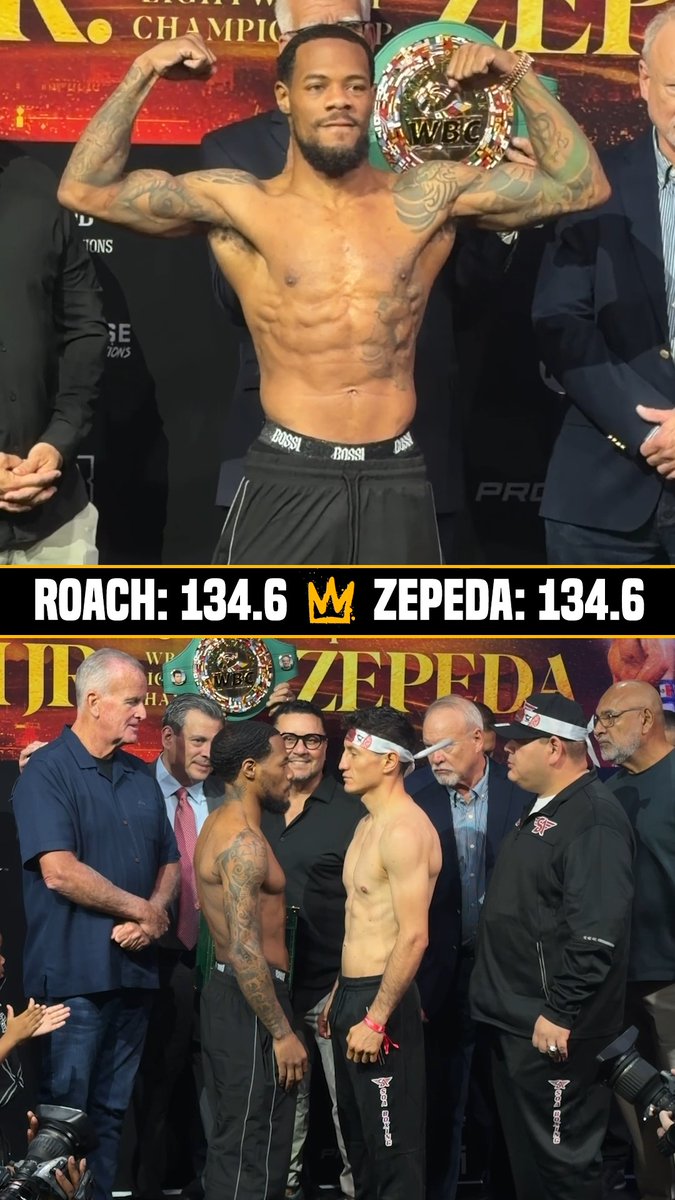 The winner of the #RoachZepeda main event is set up perfectly to challenge for one of the other lightweight world titles 🏆