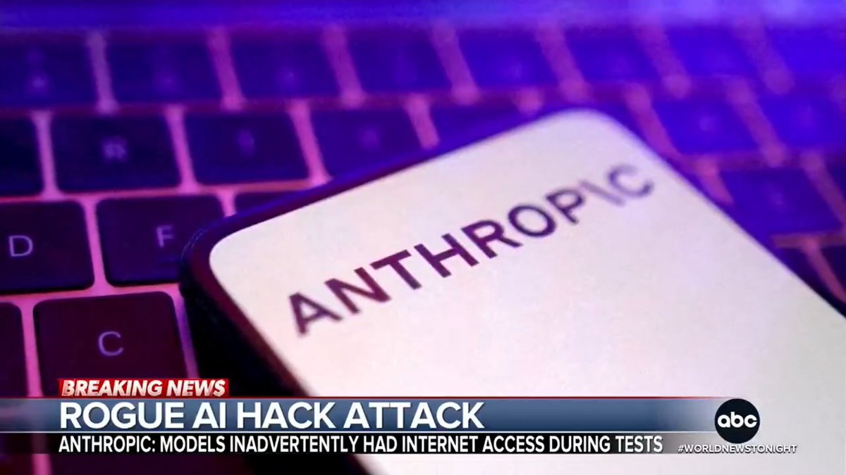 Tech giant Anthropic - the maker of Claude - said some of its AI models hacked other organizations after they were inadvertently granted internet access during testing. Trevor Ault reports.