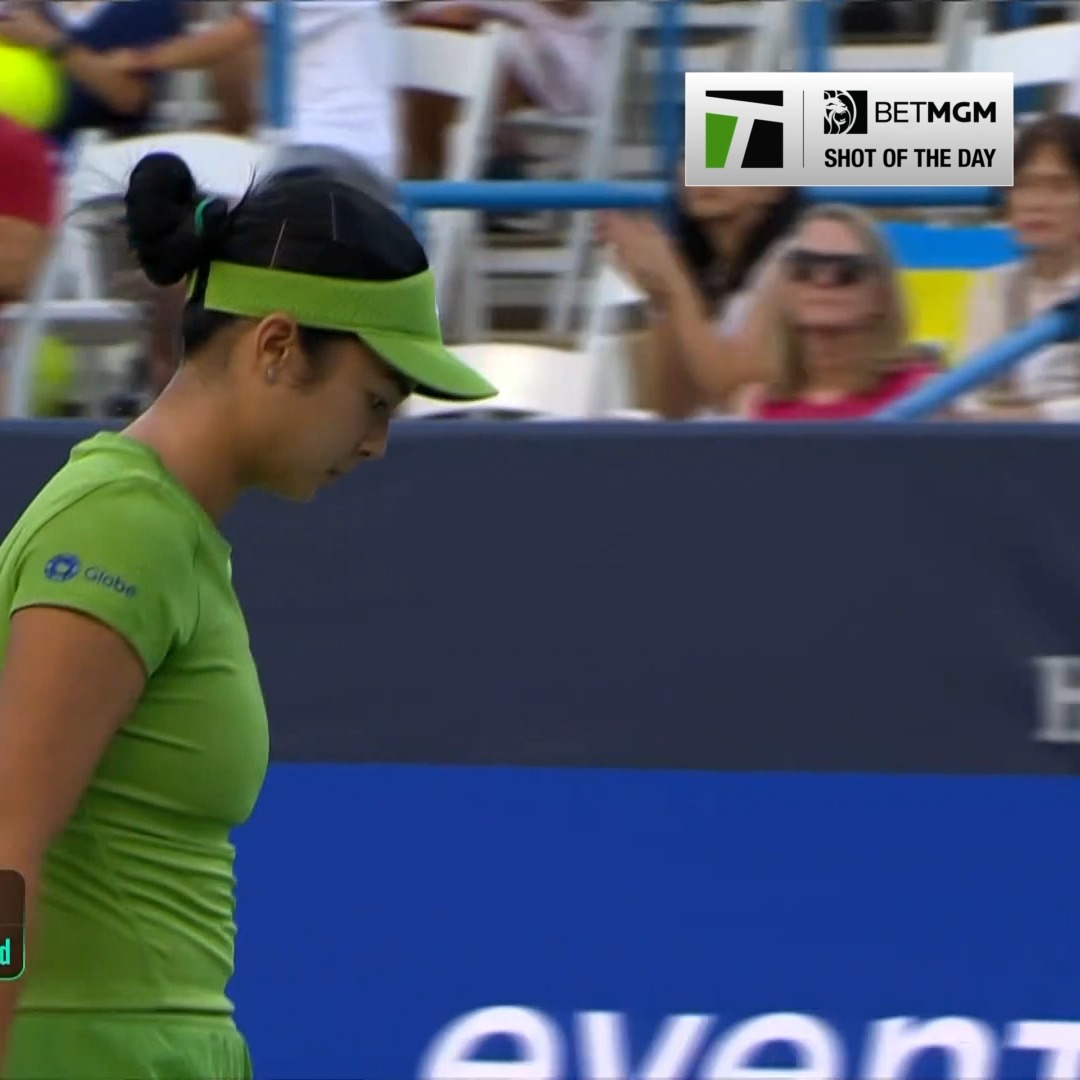Alex Eala is feeling it early 🔥 She crushes the winner past Svitolina 😮💨 #MubadalaDCOpen | BetMGM 🦁