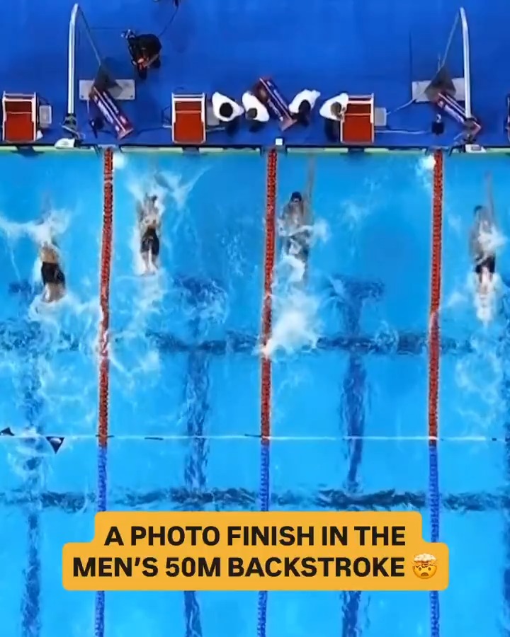 Quintin McCarty became a back-to-back national champion in the 50m backstroke by a HAIR. 😱 📺 USA Swimming National Championships Day 4: Friday 9 p.m. ET on Peacock & NBCSN