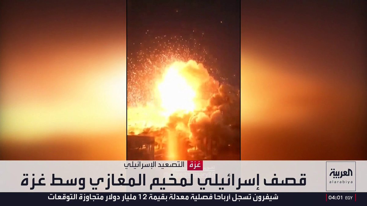 أوامر إخلاء جديدة.. قصف إسرائيلي لمخيم المغازي وسط غزة