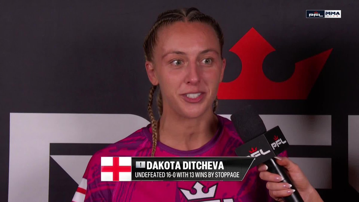 Dakota Ditcheva talks about her win over Denise Kielholtz 👊 #PFLNY | Main Card Live NOW on ESPN