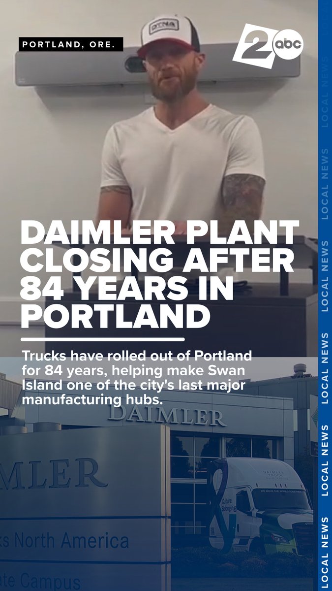 "IT WAS MY LEGACY" | For more than 84 years, trucks bearing the Freightliner name have rolled out of Portland, helping make Swan Island one of the city's last major manufacturing hubs. READ MORE: