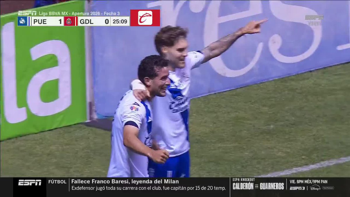 ¡GOOOOL DEL Club Puebla🎽 ! ⚽️ Mustre abre el marcador sobre Chivas en el Cuauhtémoc 💥 📺 EN VIVO por ESPN y #DisneyPlus Premium