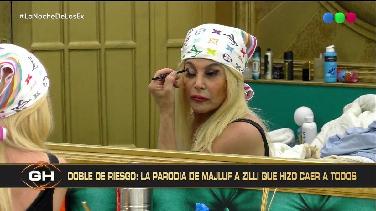 Majluf se convirtió en la doble de Zilli 🫣 Mira #LaNocheDeLosEx por Telefe