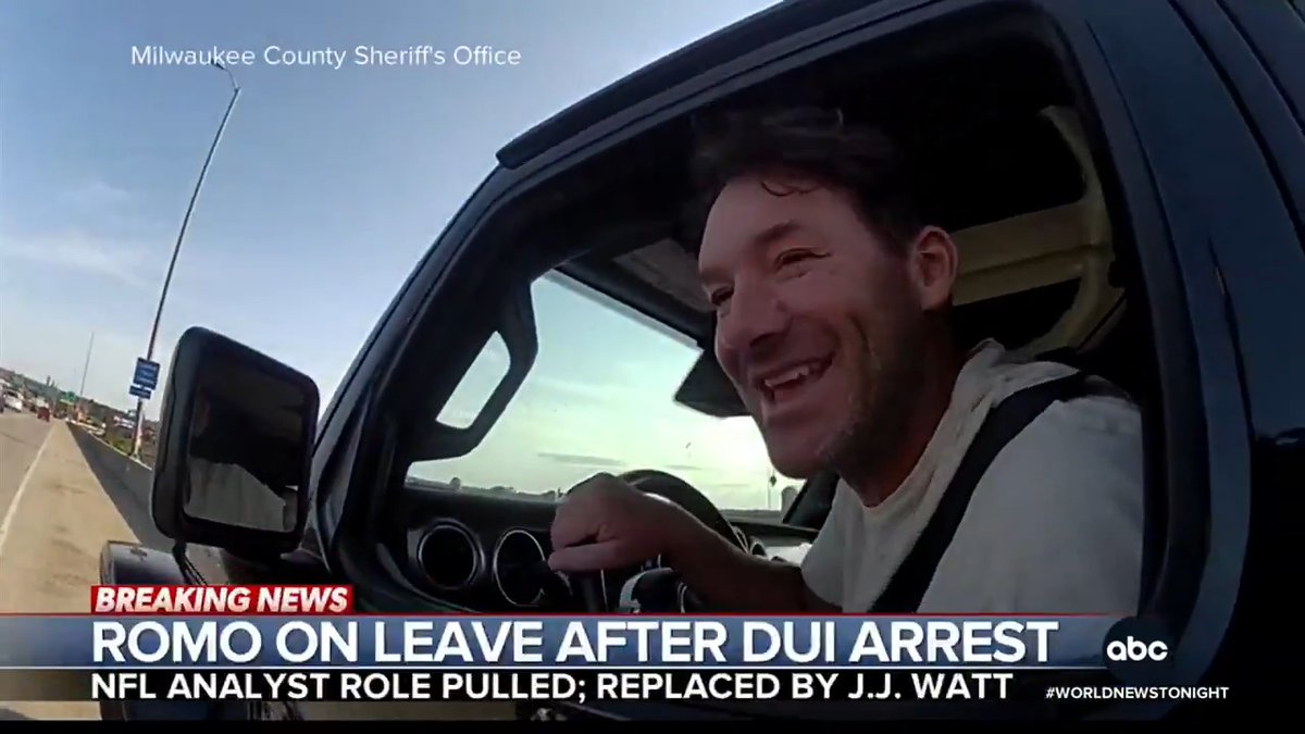 Former NFL star Tony Romo on leave following his DUI arrest video being released. Morgan Norwood reports.