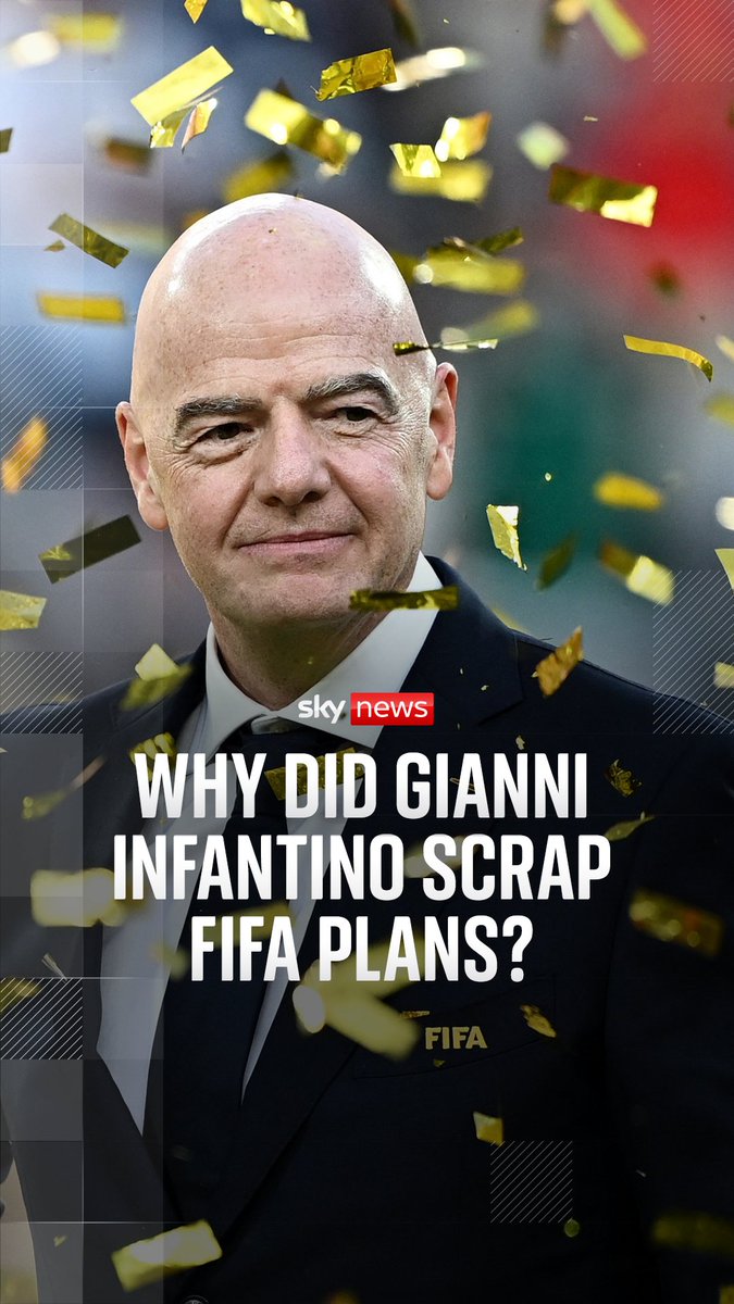 Why is Gianni Infantino backing down over his World Cup sell-off plans? Global outrage has forced the FIFA president to abandon his plan to sell off a stake in the World Cup to save his presidency. Rob Harris explains what Infantino said in an exclusive statement to Sky News
