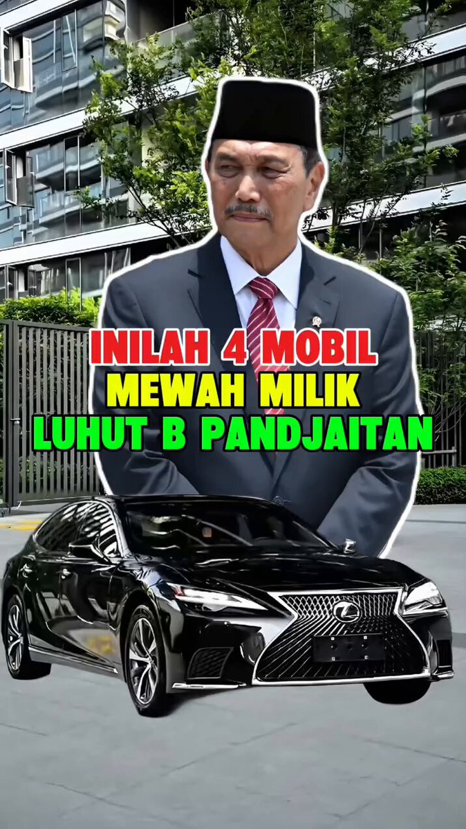 Baru satu org Luhut Binsar panjaitan. Hitung aja berapa ratus yg jadi pejabat di kabinet presiden Prabowo Subianto Jangan sampai telat bayar pajak ya...wahai rakyat jelata.