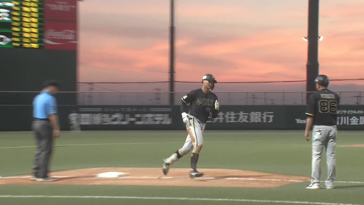 防球ネットに突き刺した 三方陽登（みかた はると） ファーム第6号ソロホームラン ⚾️ソフトバンク×オリックス（ファーム） #Bs2026 #だったらDAZN