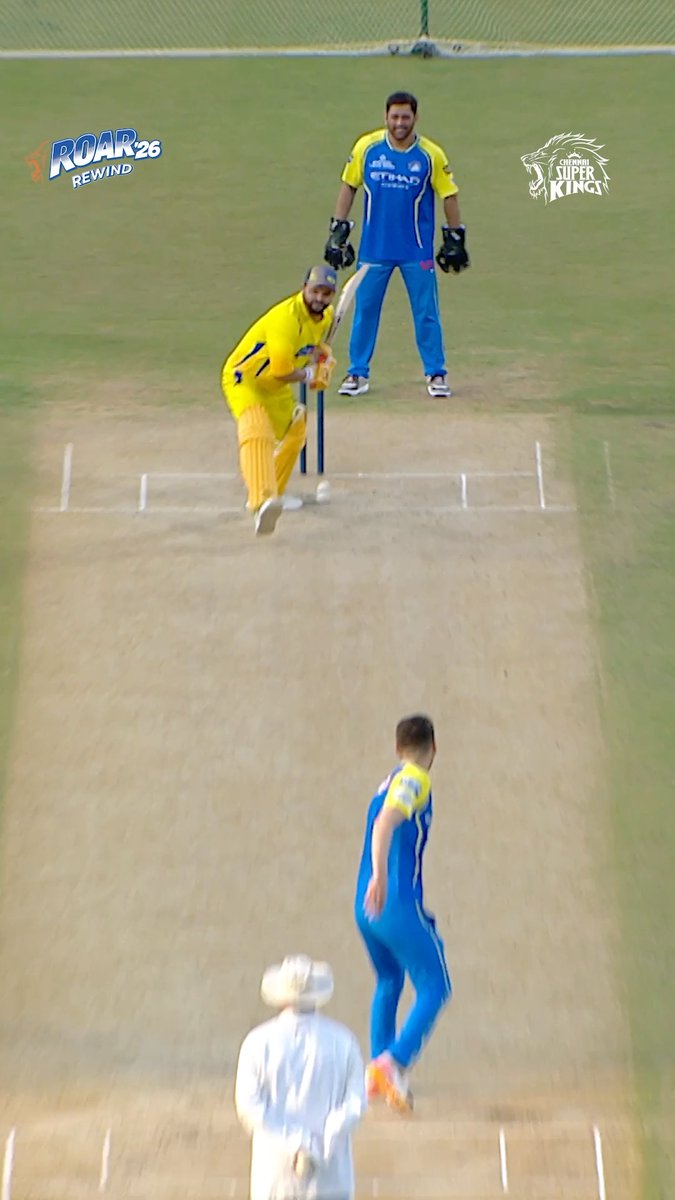 5️⃣ fours in 6️⃣ balls. 🦁 𝗝𝘂𝘀𝘁 𝗖𝗵𝗶𝗻𝗻𝗮 𝗧𝗵𝗮𝗹𝗮 𝘁𝗵𝗶𝗻𝗴𝘀.👌 Watch the full episode of #RoarRewind now. Link : #WhistlePodu