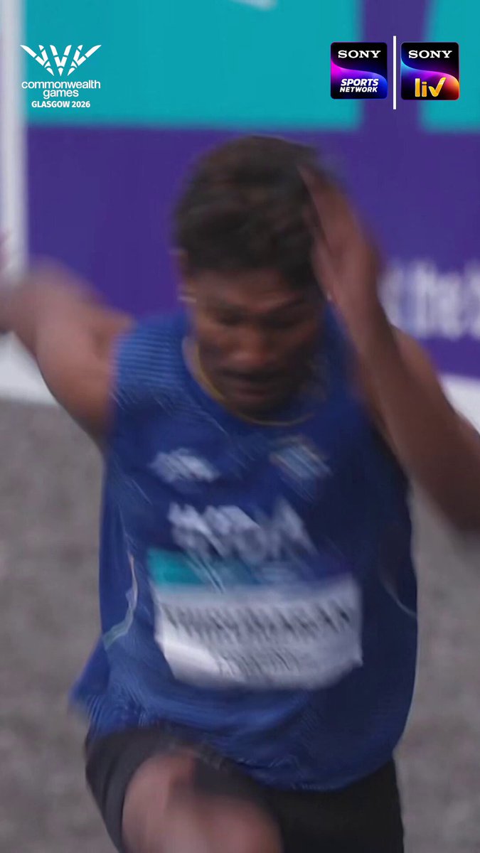 India leaps onto the podium again! 🇮🇳🥉 With a brilliant 16.52 m jump, Selva Prabhu Thirumaran secures the Bronze Medal in the Men's Triple Jump Final. A fantastic performance that reflects determination, consistency and excellence. Congratulations! #CommonwealthGames2026 #Cheer4Bharat #TeamIndia