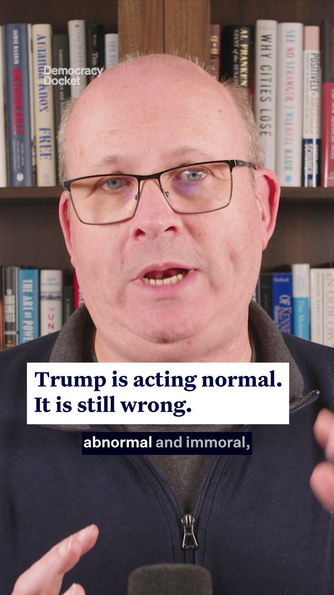 MYTH: What we are watching unfold today is NOT normal. FACT: It IS our new normal. Here’s what Marc Elias needs you to understand: Trump is acting normal — and it's critical to accept this transformation. It's the only way for our democracy to survive.