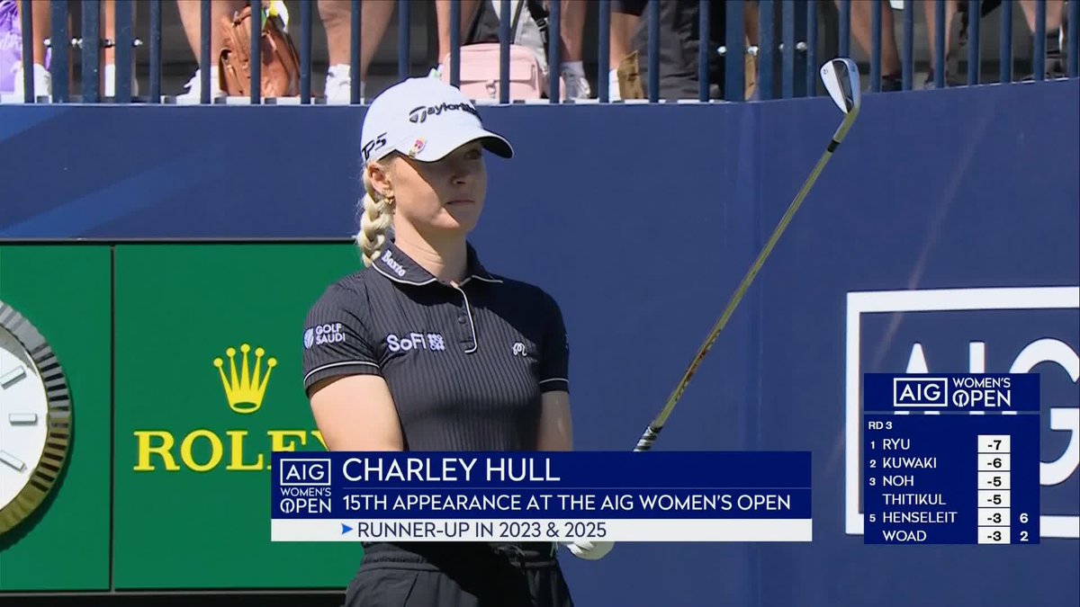 Charley Hull gets her third round underway! 🙌
