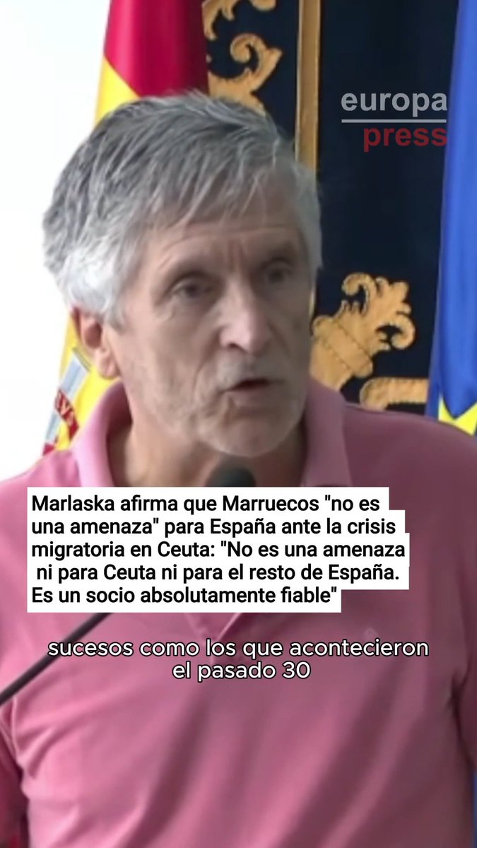 Marlaska afirma que Marruecos "no es una amenaza" para España ante la crisis migratoria en Ceuta: "No es una amenaza ni para Ceuta ni para el resto de España. Es un socio absolutamente fiable"