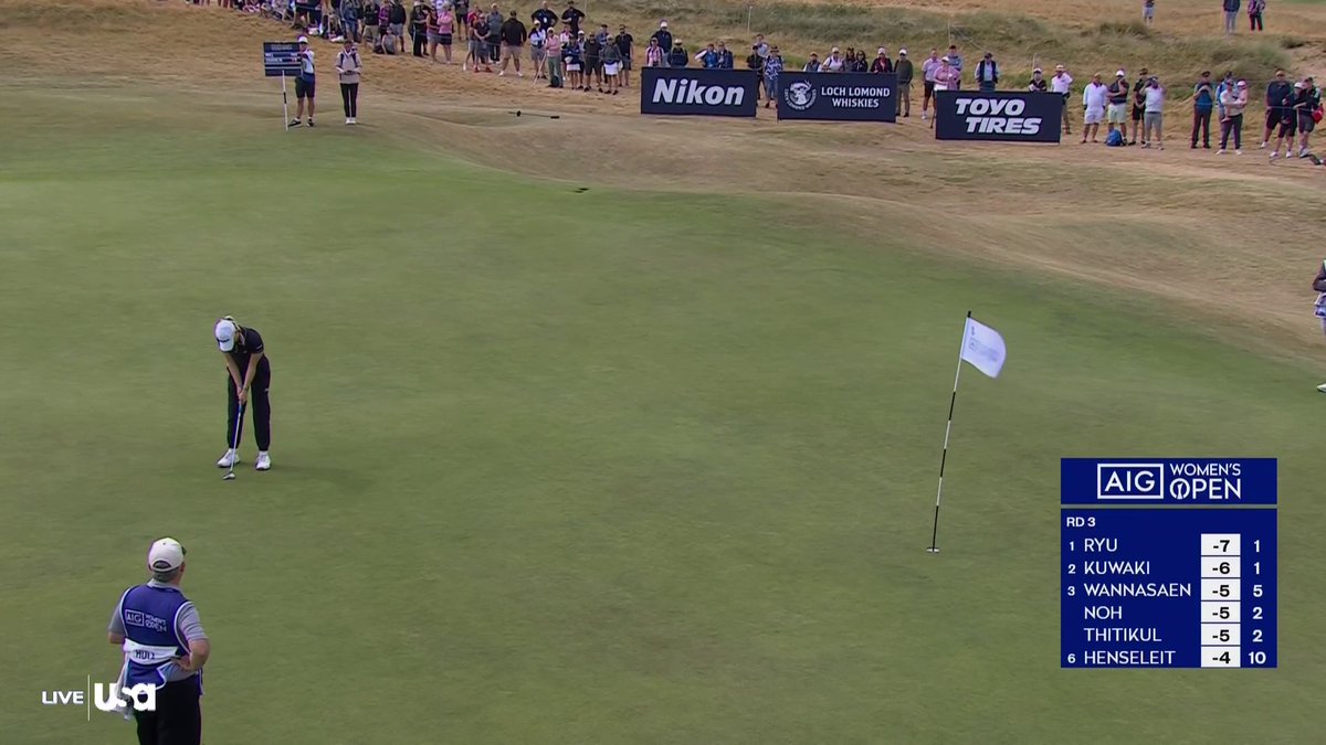 Home crowd support 🏴󠁧󠁢󠁥󠁮󠁧󠁿 Charley Hull gets a roar from the home crowd at the AIG Women’s Open