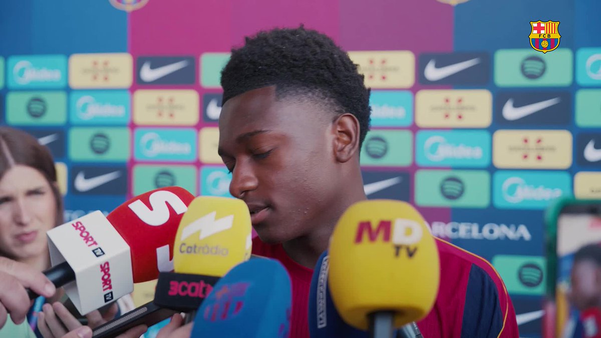 🎙️ Hear Bisiwu's first words as a blaugrana.
