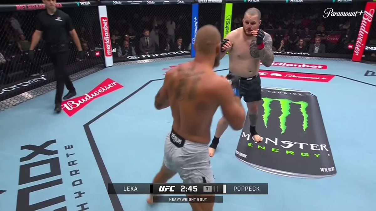 JOVAN LEKA GETS THE FIRST WIN FOR SERBIA TODAY 🇷🇸 What a body kick KO! 🤩 [ #UFCBelgrade | LIVE on @ParamountPlus ]