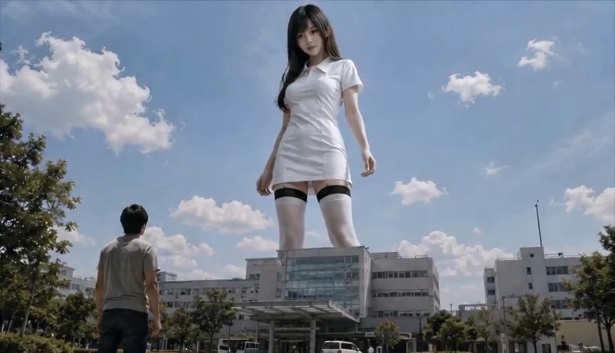 逃げた子は、おしおきです♪ 引用元は、昔に投稿した動画ですが、違う世界線のお話です🙃 #giantess #巨大娘