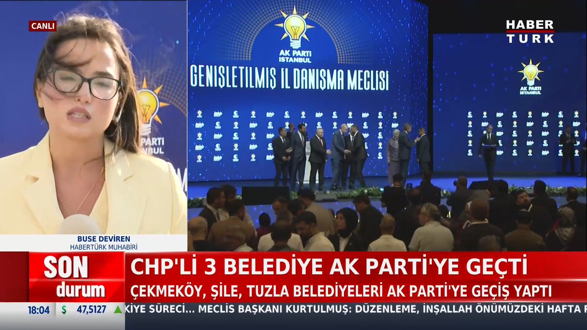 #SONDURUM - İstanbul'da 3 belediye AK Parti'ye geçti Çekmeköy, Şile, Tuzla Belediyeleri AK Parti'ye geçiş yaptı.