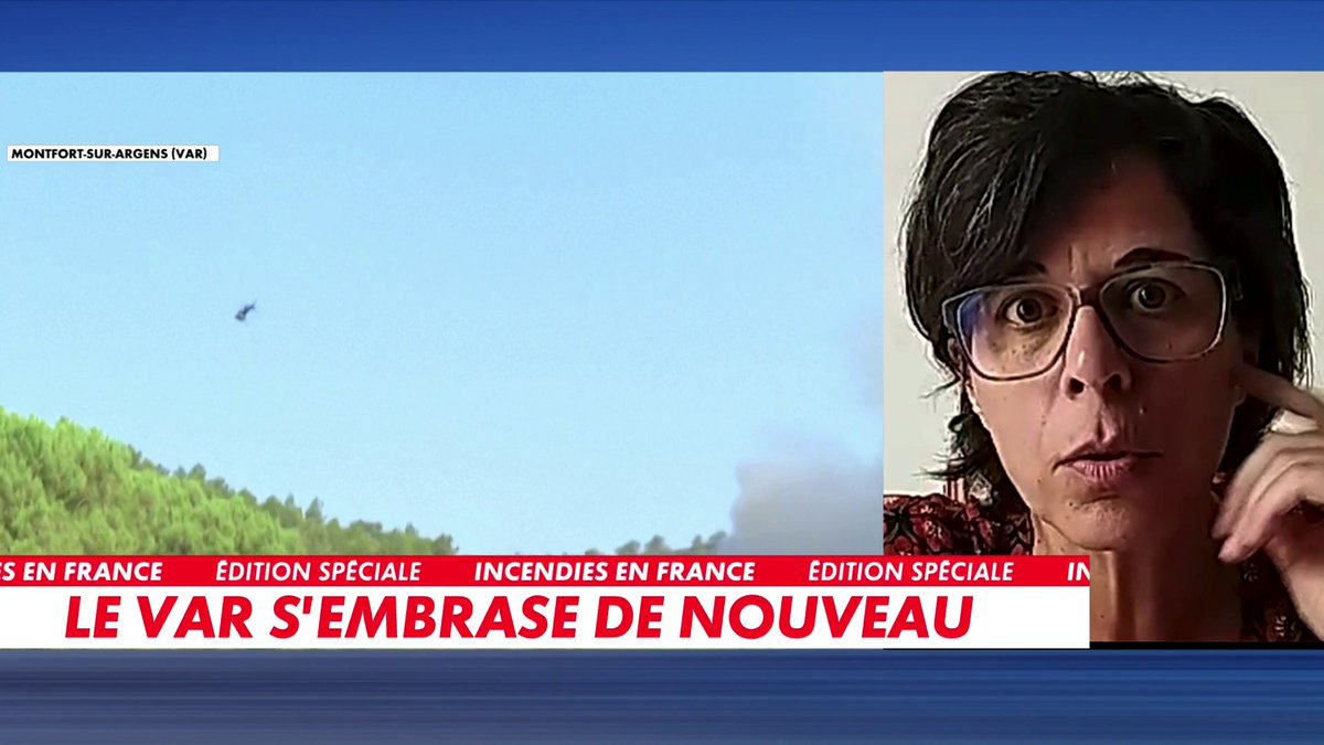 «On ne nous dit rien (...) 600 habitants de Correns sont encore encerclés par les flammes» : Marie-Aude Parent, habitante de cette commune du Var, témoigne de la situation dans #PunchlineEte Toute l'info est à retrouver sur