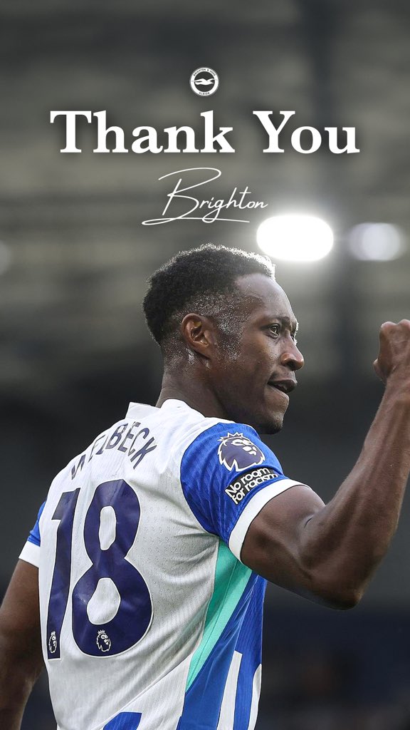 Seagulls, This club very quickly became my home when I came here six years ago. Since then I’ve always tried to play with the same passion, support and love you showed me the minute I stepped through the door. The journey we’ve had together is one that will bond me to this club forever. Goals, moments and celebrations are all things I’ll look back on with pride at Brighton, but what will stick forever is the support you gave me, my family and friends, on and off the pitch. Thank you for everything Seagulls. Up the Albion 👊🏿 Welbz ❤️
