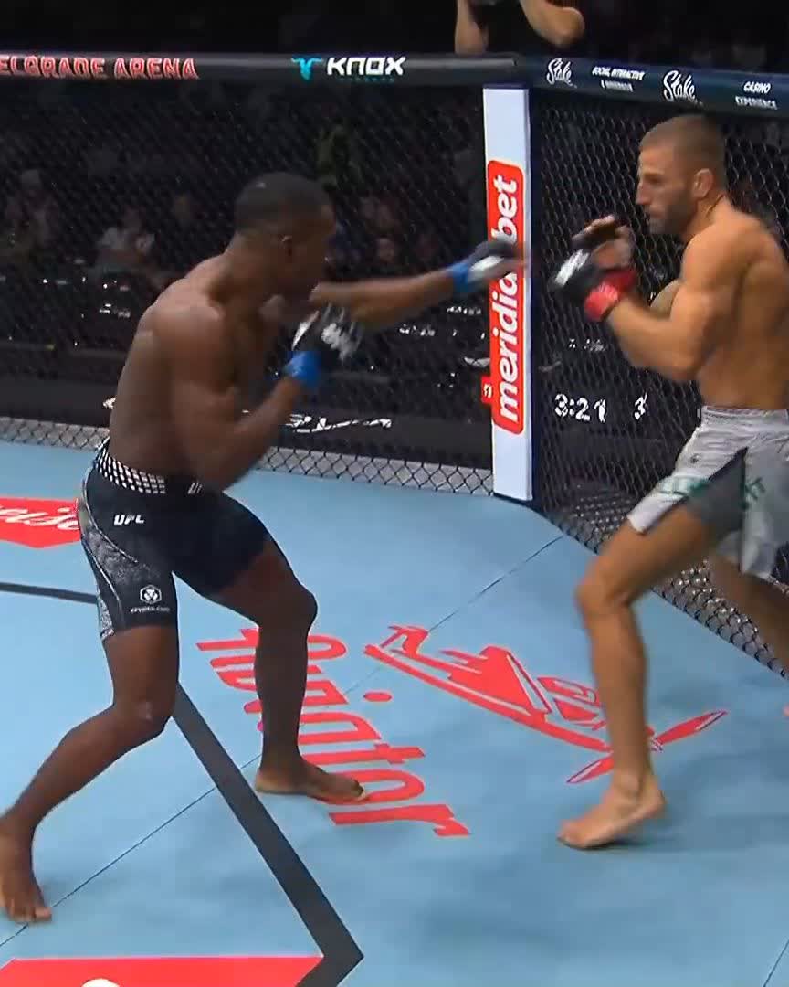 Michael Oliveira has ARRIVED 🤯 He earns the QUICK TKO victory at #UFCBelgrade! [ LIVE NOW on @ParamountPlus ]