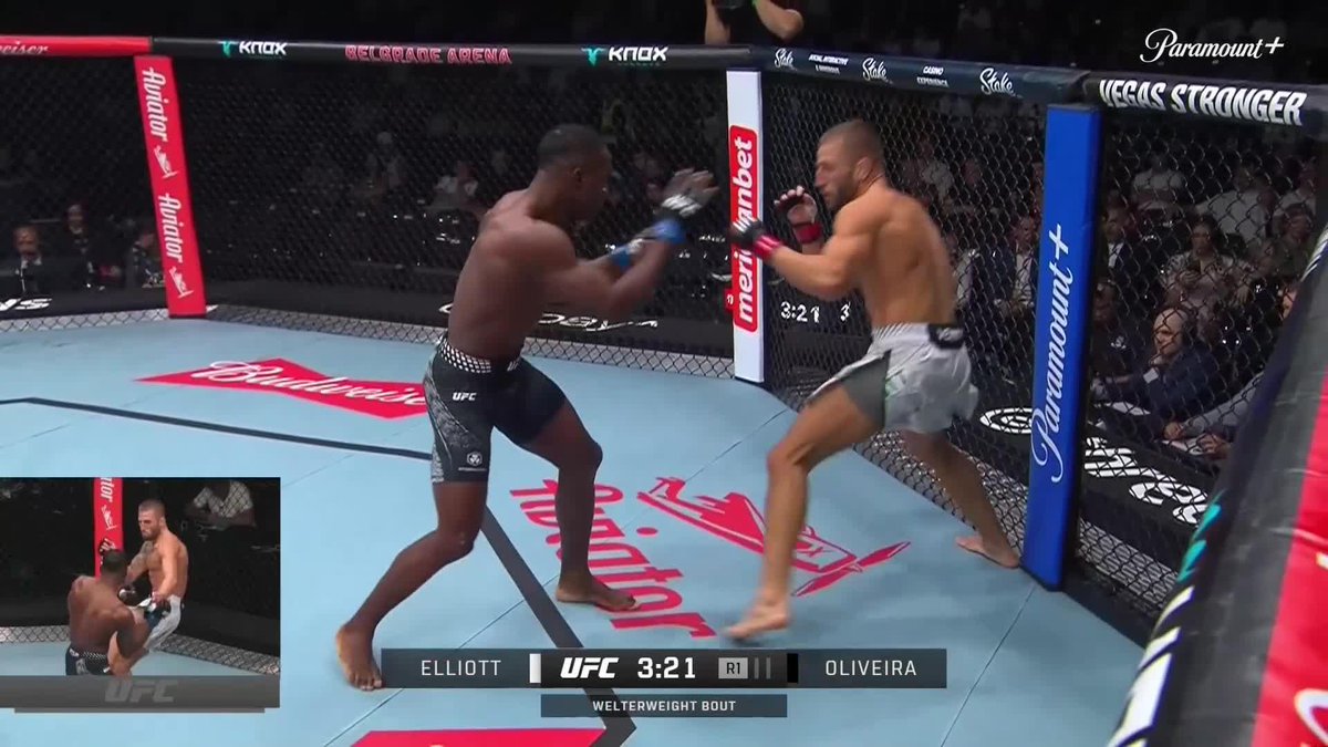 Michael Oliveira is UNREAL 🤯 Nice quick R1 TKO in his UFC debut! [ #UFCBelgrade | LIVE on @ParamountPlus ]