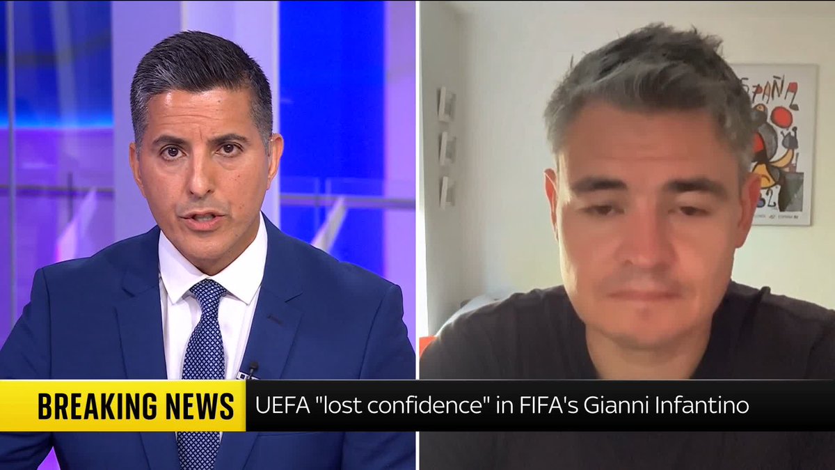 "With every new development, he's increasingly snookered." The Independent chief football writer Miguel Delaney says UEFA is ramping up the pressure on Gianni Infantino, including pushing for football associations to withdraw letters of support.