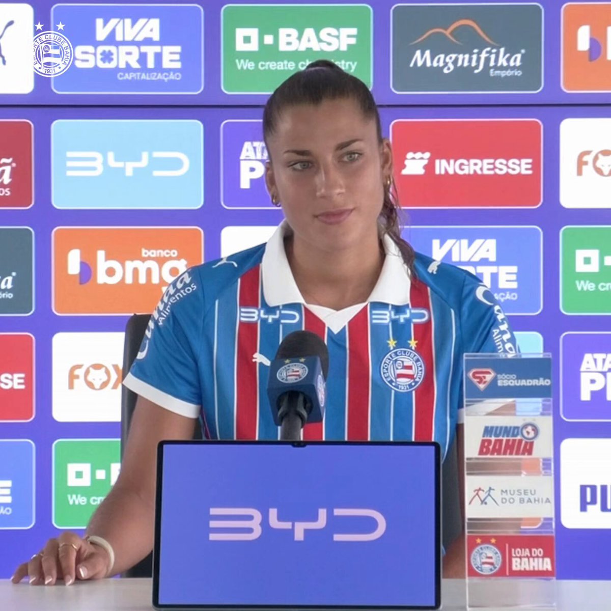 💬 Fala, Maia! A nova contratada das #MulheresDeAço foi oficialmente apresentada e você pode assistir tudo na TV Bahêa no YouTube ➡️ #BBMP