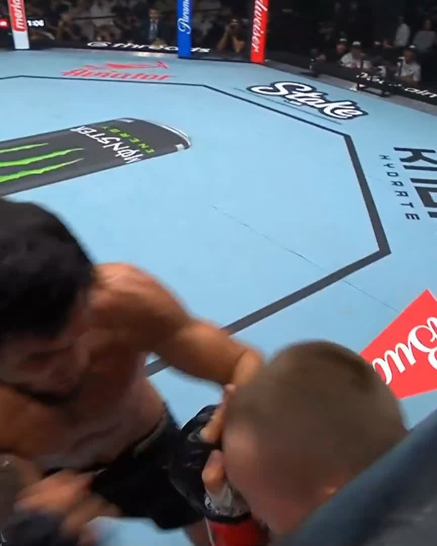 The biggest win of his career 💪 Tofiq Musayev earns the TKO victory at #UFCBelgrade! [ LIVE NOW on @ParamountPlus ]