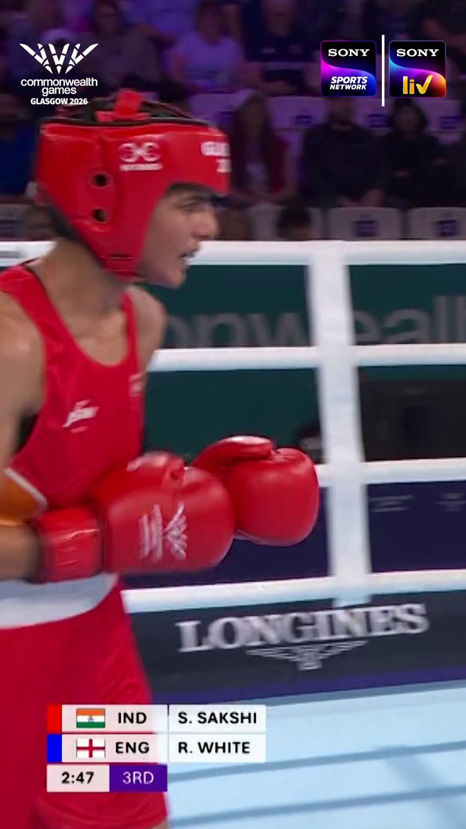 Bharat Lands a Golden Punch! My heartfelt congratulations to Sakshi Chaudhary on clinching the Gold Medal in the Women’s 51kg Boxing category at the Glasgow Commonwealth Games 2026. Stepping into the ring and winning gold is the ultimate reward for your immense hard work, unwavering determination, and relentless dedication. Wishing you all the very best for your future endeavours. May you continue to bring more laurels to the nation. #CWG2026
