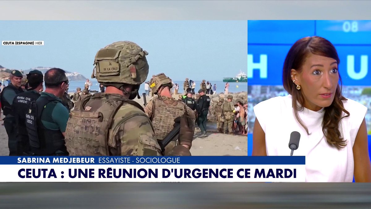 Sabrina Medjebeur, essayiste et sociologue, sur la crise migratoire à Ceuta : «L'immigration n'est pas seulement un enjeu sécuritaire, (...) c'est une menace pour la cohésion nationale», dans #HDPros2Ete Toute l'info est à retrouver sur