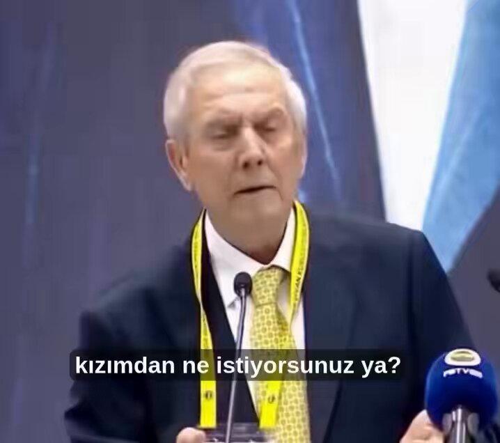 Aziz Yıldırım: “Kızımdan ne istiyorsunuz ya? Dün akşamdan beri sinirlerim gergin. Pazartesi günü bizim avukatlar, onları savcılığa şikâyet edecek. Eğer devlet bir şey yapmazsa ben gerekeni yapacağım, haberiniz olsun. Ben yapacağım.”